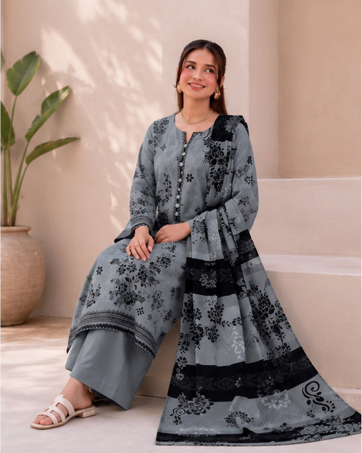 Gul-e-Rang 8B 3-Piece Lawn Suit | Faislabad Fabrics FAISALABAD FABRICS