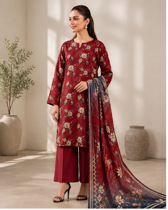 Gul-e-Rang 3B 3-Piece Lawn Suit | Faislabad Fabrics FAISALABAD FABRICS