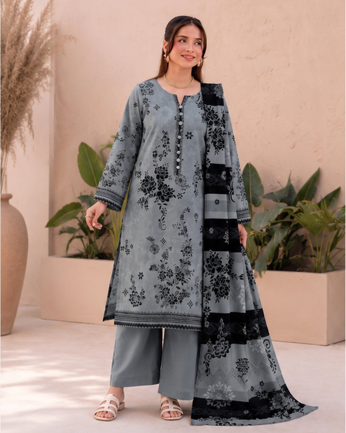 Gul-e-Rang 8B 3-Piece Lawn Suit | Faislabad Fabrics FAISALABAD FABRICS