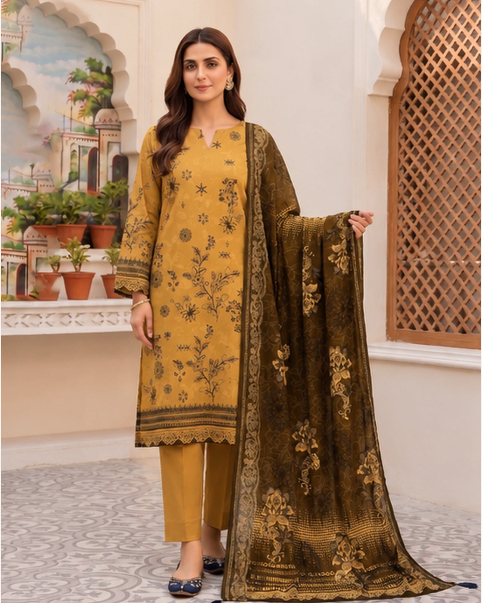 Gul-e-Rang 11B 3-Piece Lawn Suit | Faislabad Fabrics FAISALABAD FABRICS
