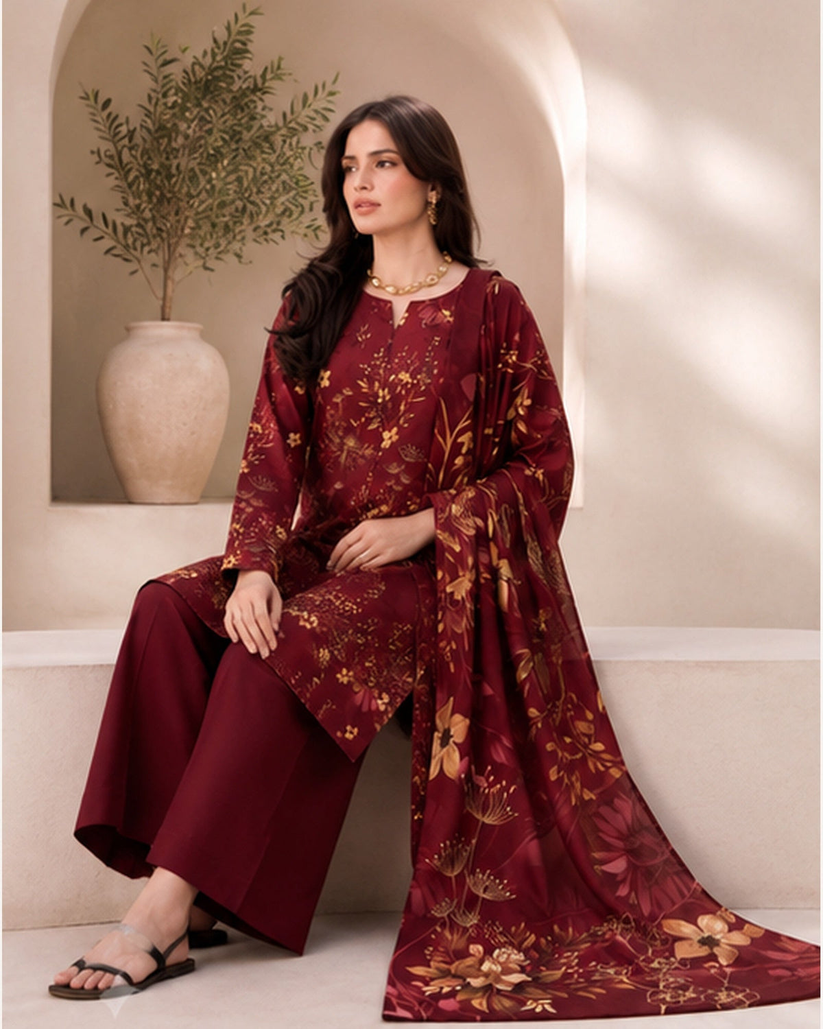 Gul-e-Rang 5B 3-Piece Lawn Suit | Faislabad Fabrics FAISALABAD FABRICS