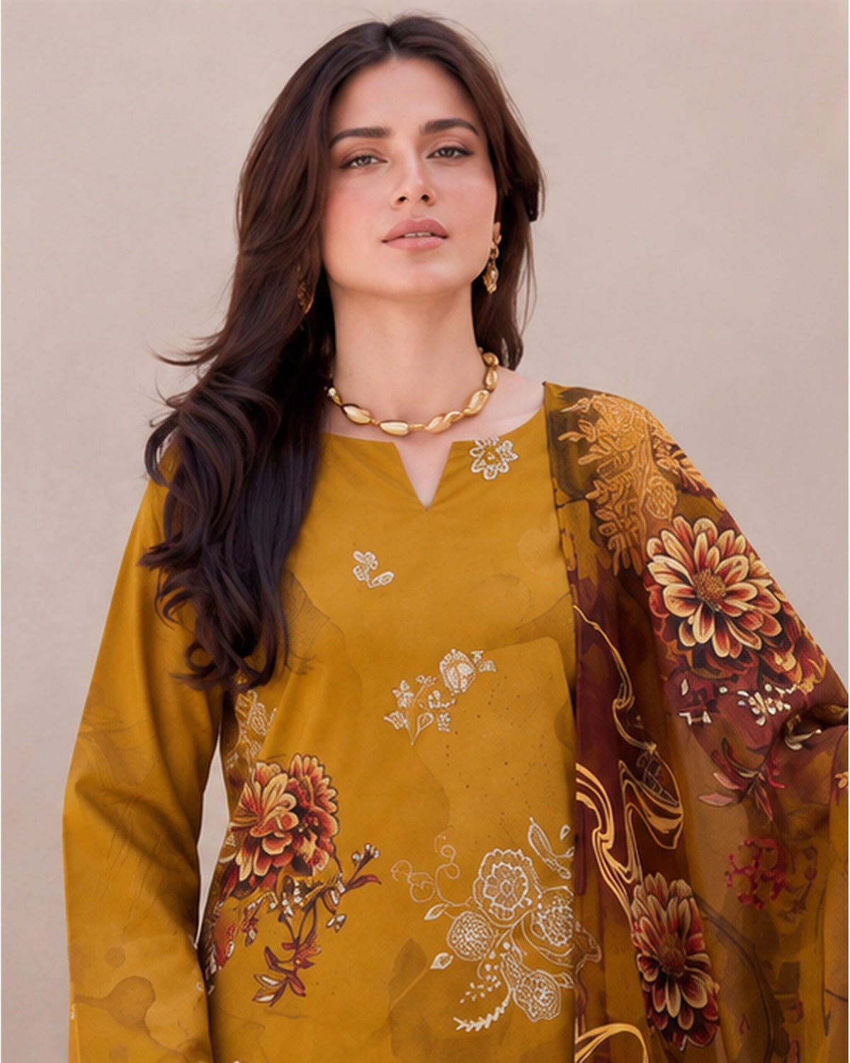 Gul-e-Rang 9B 3-Piece Lawn Suit | Faislabad Fabrics FAISALABAD FABRICS