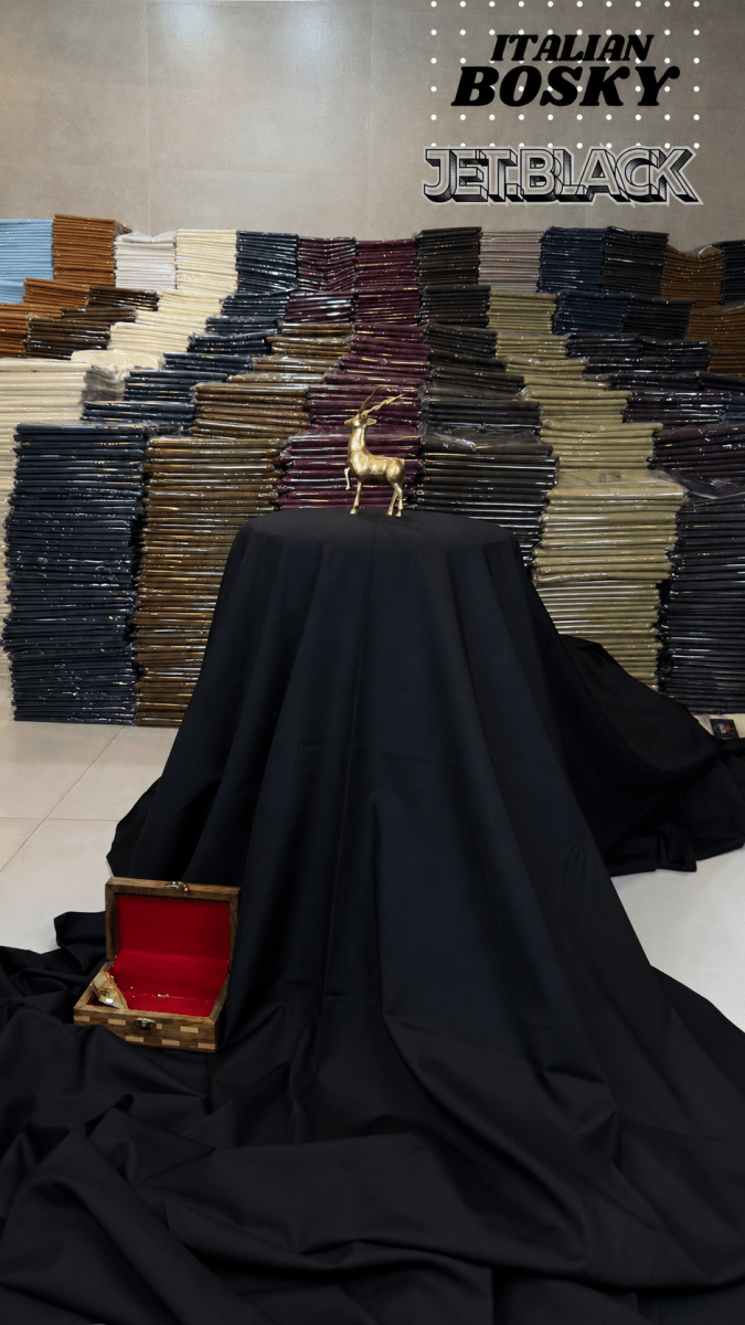 Italian Wash N Wear Jet Black - HUSNO JAMAL