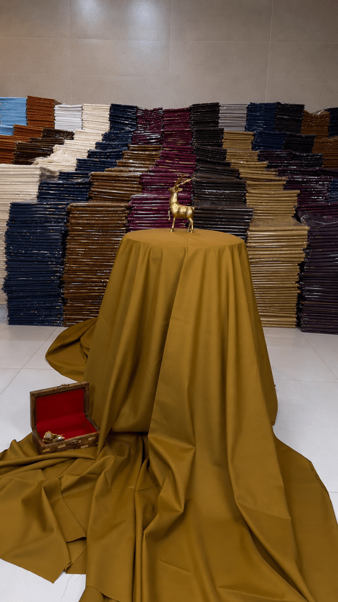Italian Wash N Wear Gold Mustard - HUSNO JAMAL